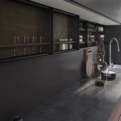 Lemari gaya industri